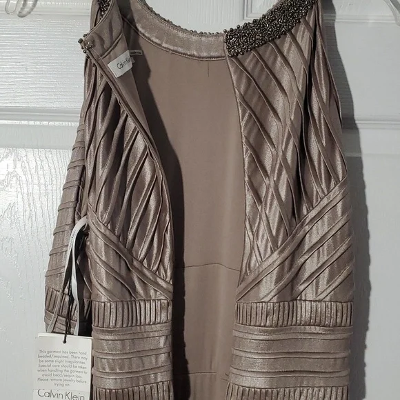 NEW Calvin Klein Wedding Party Mother of Bride Maxi Dress Size 14 - Picture 12 of 16